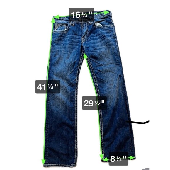 925 Series￼silver jean Co 32/32 Razor‎ Surplus Blue - Picture 12 of 12